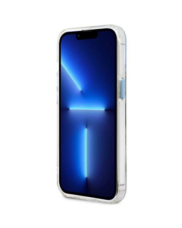 Guess GUHMP13XHTRMB iPhone 13 Pro Max 6,7" niebieski|blue hard case Metal Outline Magsafe
