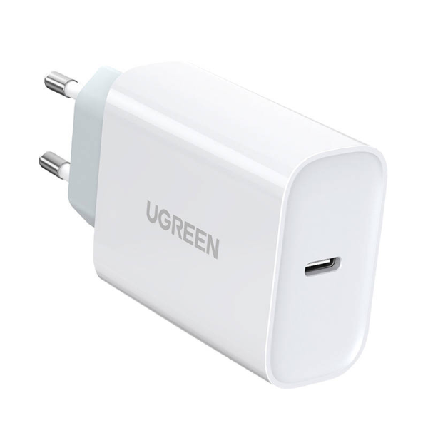 Charger UGREEN CD127, USB-C, PD3.0, QC4.0, 30W (white)