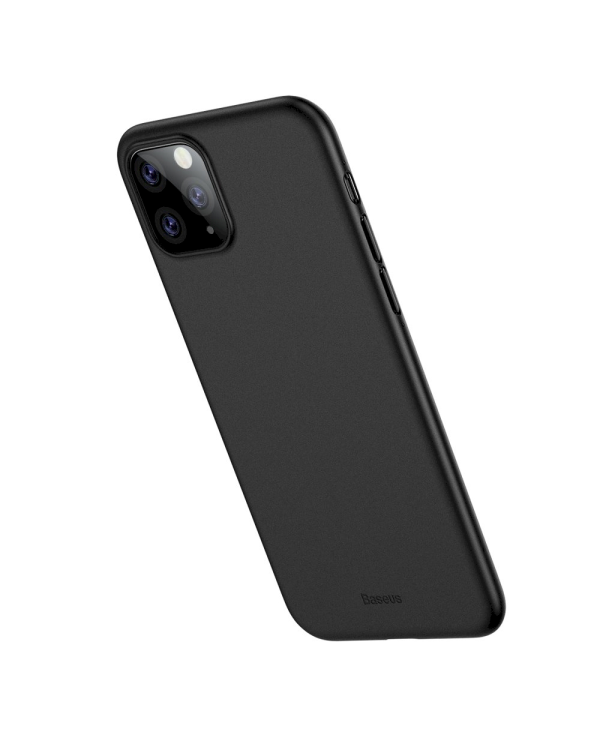 Baseus Wing Lightweight Тонкий Силиконовый чехол для Apple iPhone 11 Pro Черный
