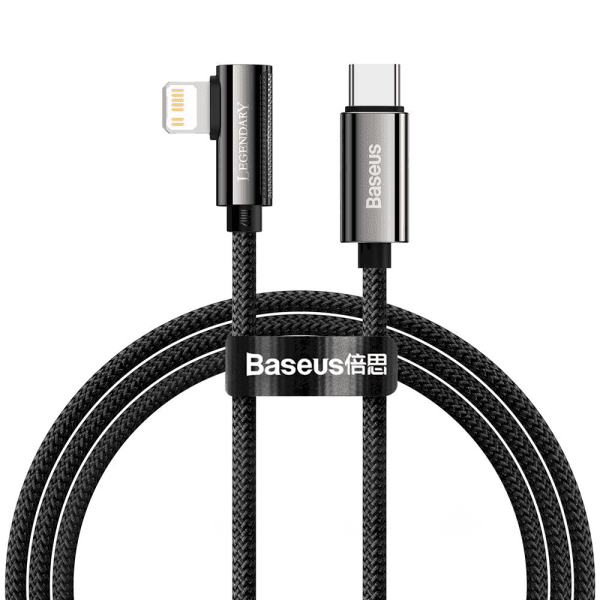 Baseus Legend Mobile Game Elbow Cable USB Type C - Lightning 20W Power Delivery 1m black (CATLCS-01)
