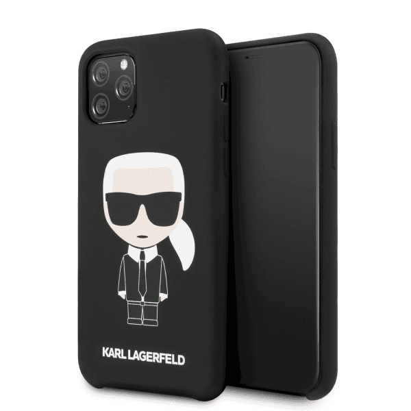 Обложка книги «KLHCN58SLFKBK Karl Lagerfeld Iconic Silicone Cover for iPhone 11 Pro Black»