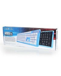 Игровая клавиатура E-Blue K734 USB / 3 цвета LED / черная (ENG)