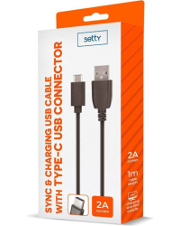 Setty USB кабель 1м 2A micro USB черный R