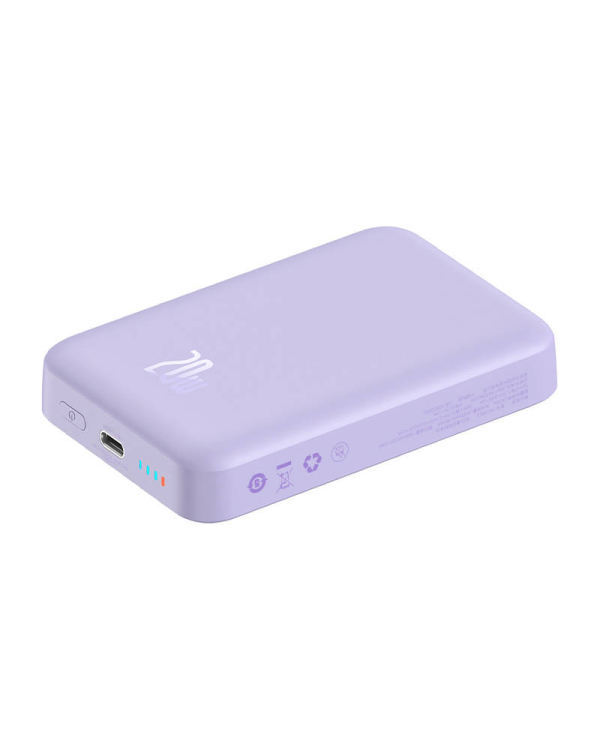 Powerbank Baseus Magnetic Mini 10000mAh 20W MagSafe (фиолетовый)