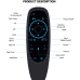 Fusion G10S PRO BT универсальный беспроводной | bluetooth пульт с голосовым управлением и подсветкой для Smart TV | Android | PC
