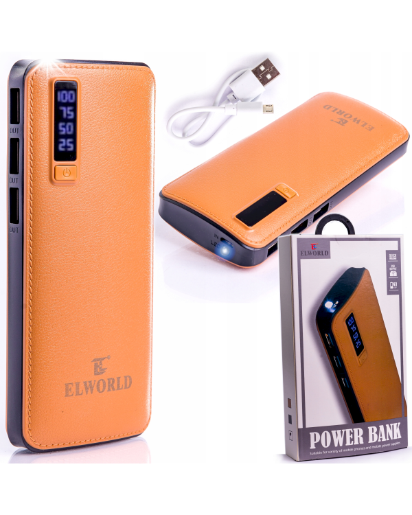Блок питания Goodbuy Economy Series 20000 мАч / 3 порта USB / 2,1 А, золотой