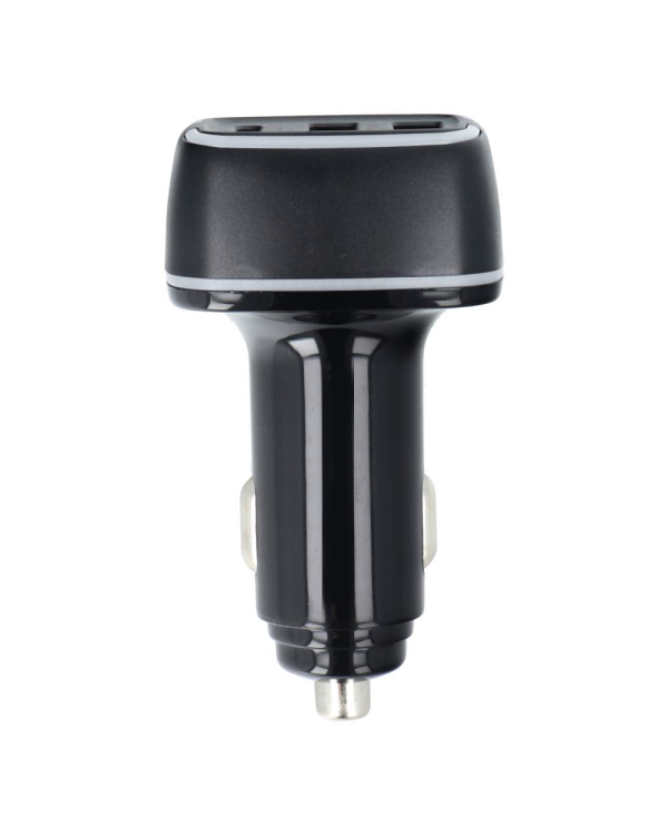 Pavareal Автомобильная зарядка Type C (USB-C) PD 20W + USB 3A черная