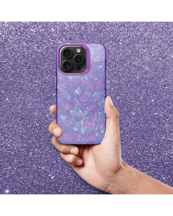 Fusion Tutti Frutti Силиконовый чехол для Apple iPhone 16 Pro фиолетовый
