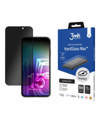 Apple iPhone 15 Pro - 3mk HardGlass Max Privacy™ screen protector