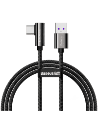 Cable USB to USB-C Baseus Legend Series, 66W, 1m (black)