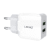 Wall charger LDNIO A2202, 2x USB, 12W (white)