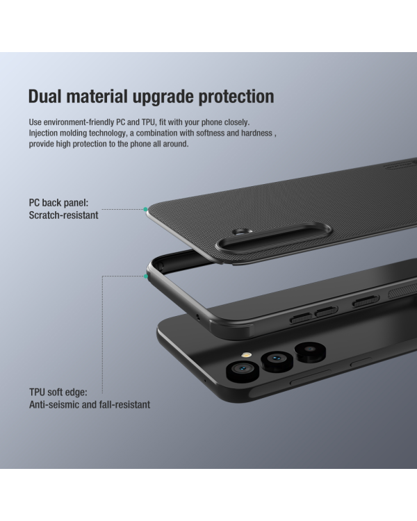 Задняя крышка Nillkin Super Frosted PRO для Samsung Galaxy S23 FE | синий