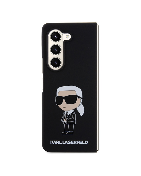 Дополнительное изображение книги «Karl Lagerfeld KLHCZFD5SNIKBCK Z Fold5 hardcase czarny|black Silicone Ikonik»