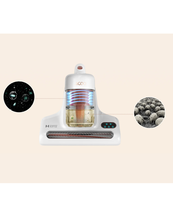 JIGOO J200 пылесос против клещей для матраса | дивана со съемным контейнером 500 Вт