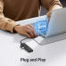 Ugreen CM219 HUB with 4 USB-A 3.0 ports and USB-A 3.0 cable - black