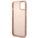 Guess GUHMP14SSAPSTP iPhone 14 6,1" розовый жесткий чехол Peony Logo Plate MagSafe
