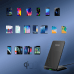 Choetech two-coil fast wireless charger 15W stand black + 1.2m micro USB cable (T524-F)