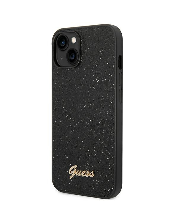 Дополнительное изображение книги «Guess PC|TPU Glitter Flakes Metal Logo Case for iPhone 14 Plus Black»