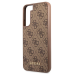 Guess GUHCS22SG4GFBR S22 S901 brązowy|brown hard case 4G Metal Gold Logo