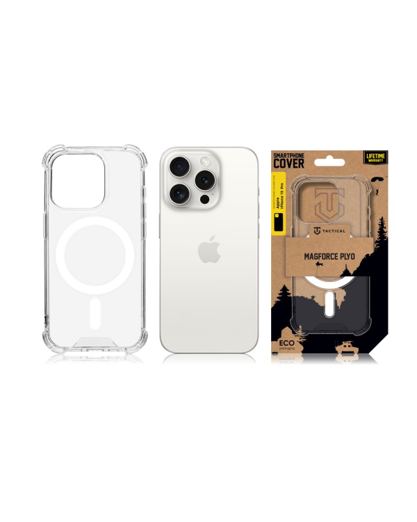 Tactical MagForce Plyo защитный чехол для телефона Apple iPhone 15 Pro прозрачный