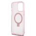 Guess IML Ring Stand Glitter MagSafe Case for iPhone 15 Pro Max Pink