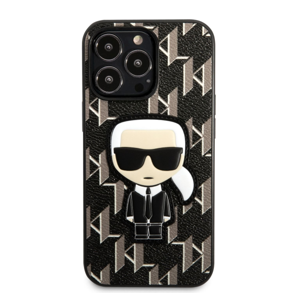 Обложка книги «Karl Lagerfeld Monogram Ikonik Case for iPhone 13 Pro Black»