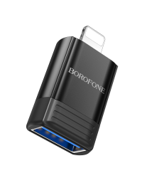 Borofone Adapter BV18 - Lightning to USB - black