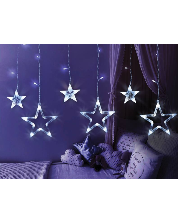 Световой занавес MOON 138 LED| Stars | холодный белый свет