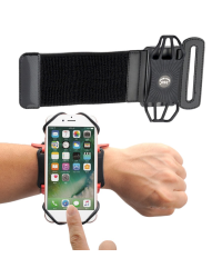 Universal Running Forearm Armband for 6" Smartphones black