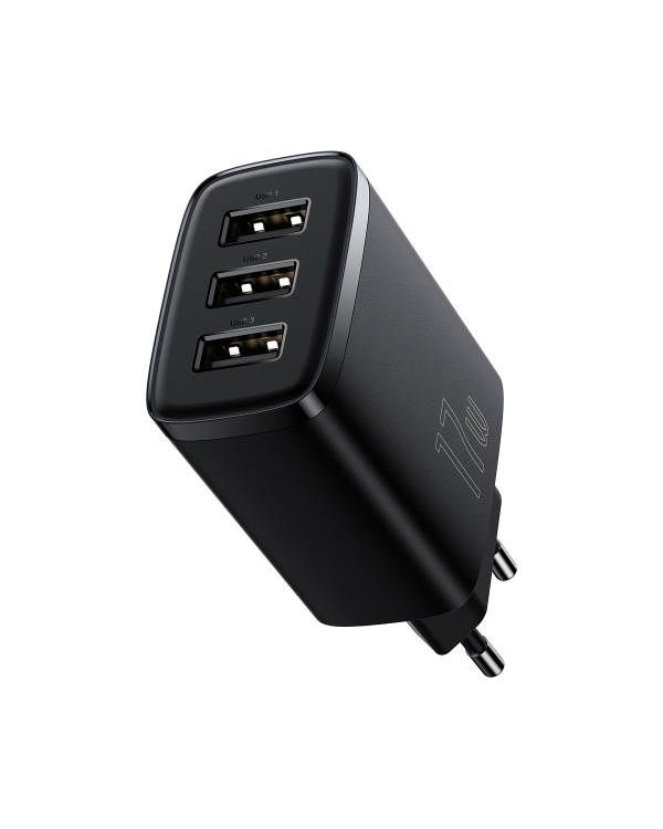 Baseus Compact charger 3x USB 17W black (CCXJ020101)