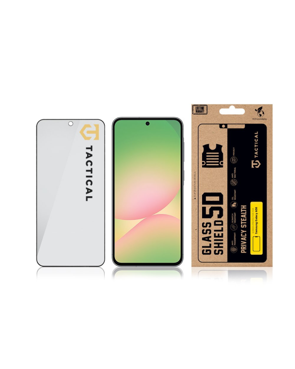 Tactical Glass Shield Privacy Stealth 5D для Samsung Galaxy A56 черный