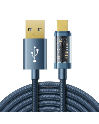 Joyroom USB кабель - Lightning для зарядки | передачи данных 2,4A 20W 2м синий (S-UL012A20)