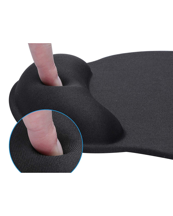 Коврик для мыши Fusion Gel Soft Wrist с подставкой для руки черный