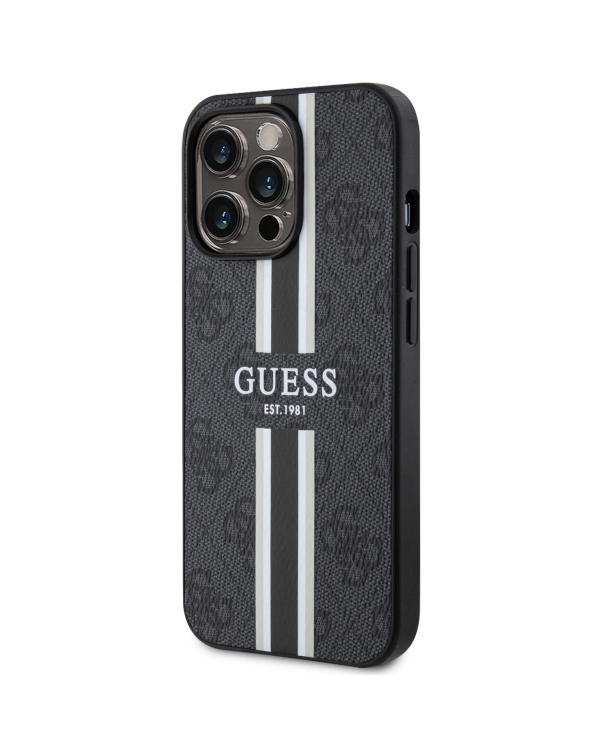 Дополнительное изображение книги «Guess GUHMP13XP4RPSK iPhone 13 Pro Max 6,7" czarny|black hardcase 4G Printed Stripes MagSafe»