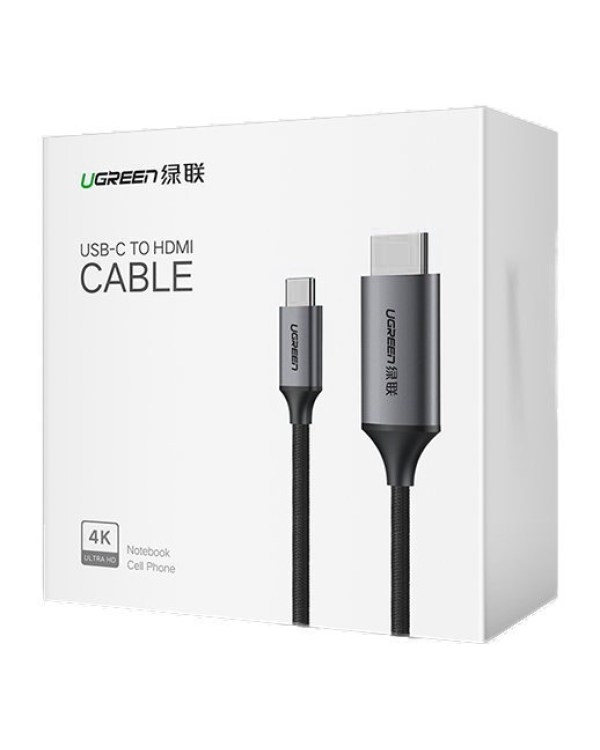 UGREEN USB-C to HDMI Cable 4K UHD 1.5m (черный)