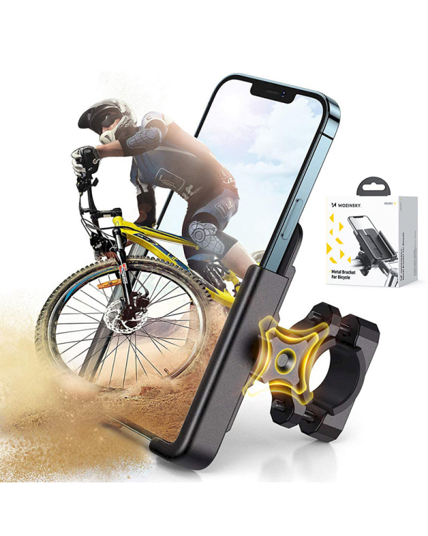 Wozinsky Metal Bike Smartphone Handlebar Mount Black (WBHBK3)