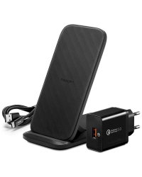 SPIGEN F316W WIRELESS CHARGER BLACK