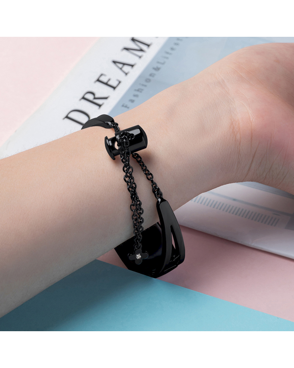 Fusion Metal Bracelet ремешок для часов Xiaomi Mi Band 3 / 4 / 5 / 6 черный