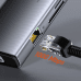 Дополнительное изображение книги «Концентратор 11in1 Baseus Metal Gleam Series, USB-C - 3x USB 3.0 + 2x HDMI + USB-C PD + Ethernet RJ45 + microSD|SD + VGA + AUX»