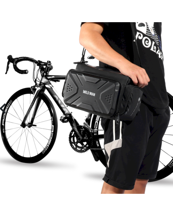 Wildman GS6 Сумка на руль велосипеда 4л черная