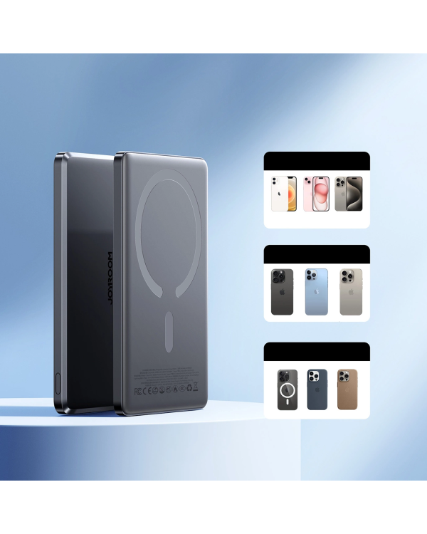 Powerbank Joyroom JR-PBM08 5000mAh 20W with inductive charging - gray
