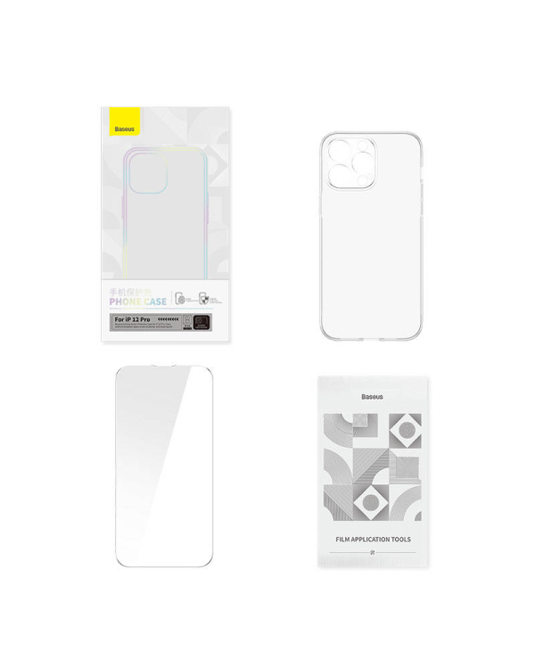 Transparent Case and Tempered Glass set Baseus Corning for iPhone 12 Pro