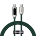 Baseus USB Type C - USB Type C cable 100 W (20 V | 5 A) 1 m Power Delivery with display screen power meter white (CATSK-B06)