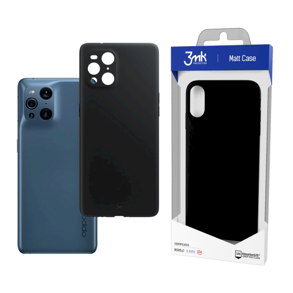 Обложка книги «Oppo Find X3 Pro 5G - 3mk Matt Case black»