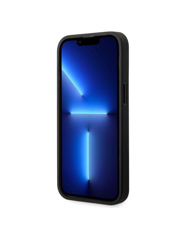 BMW Signature Leather Big Logo Case for iPhone 14 Pro Black