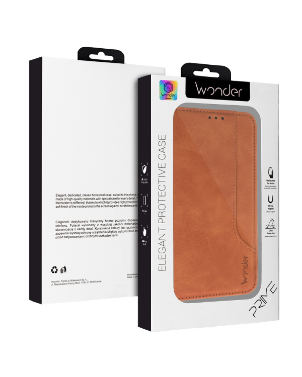 Wonder Prime Case for Xiaomi Redmi Note 12 Pro 5G brown