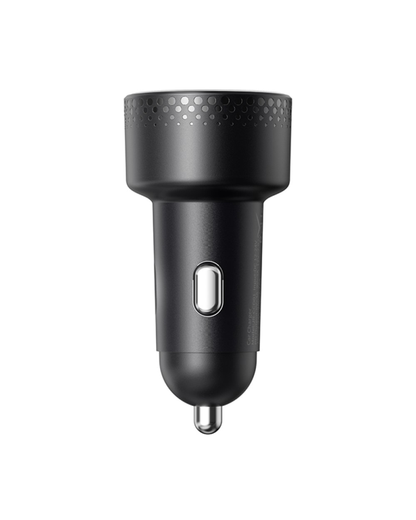 Car charger 2x USB C 70W with LED display Joyroom JR-CCD02 - black