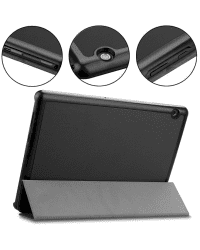 Tactical Book Tri Fold Case for Lenovo Yoga Tab 11 (YT-J706) Black