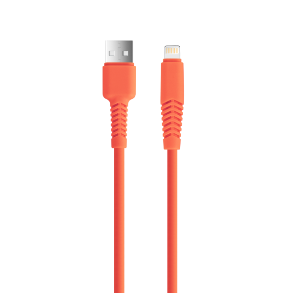 Кабель Setty USB - Lightning 1,5 м 2,1A KSA-L-1.5210 оранжевый