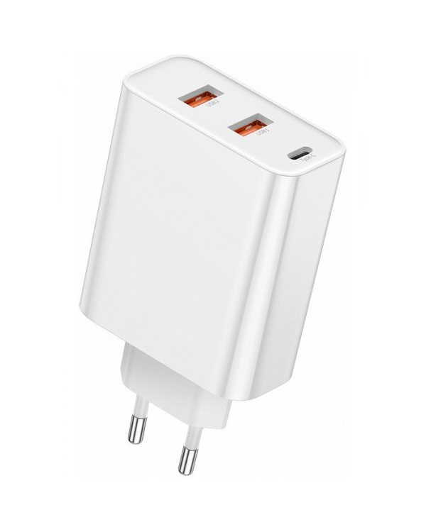 Baseus Speed CCFS-G02 Сетевое зарядное устройство 2 x USB / USB-C / 60W / 5A / Quick Charge 3.0 / Белое